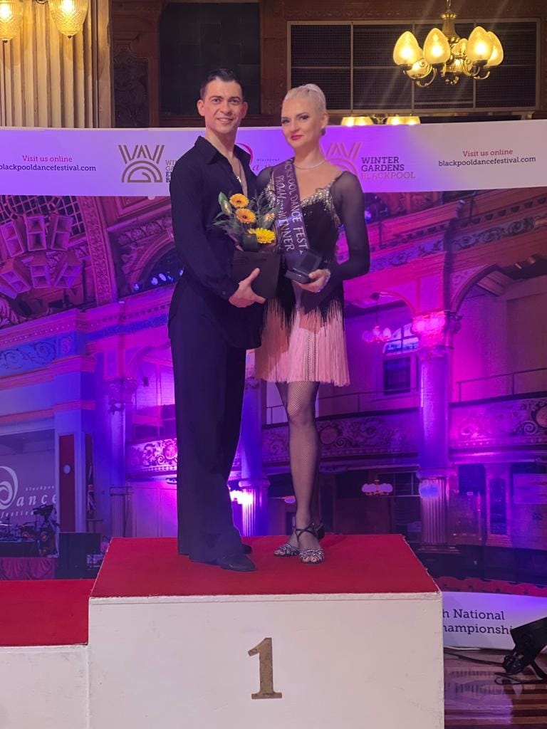 Tatiana Vaccaro Blackpool Dance Festival podium